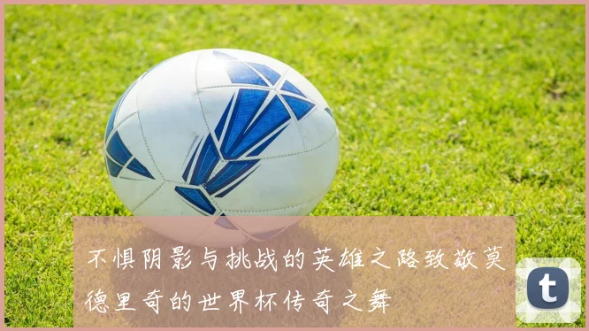 不惧阴影与挑战的英雄之路致敬莫德里奇的世界杯传奇之舞